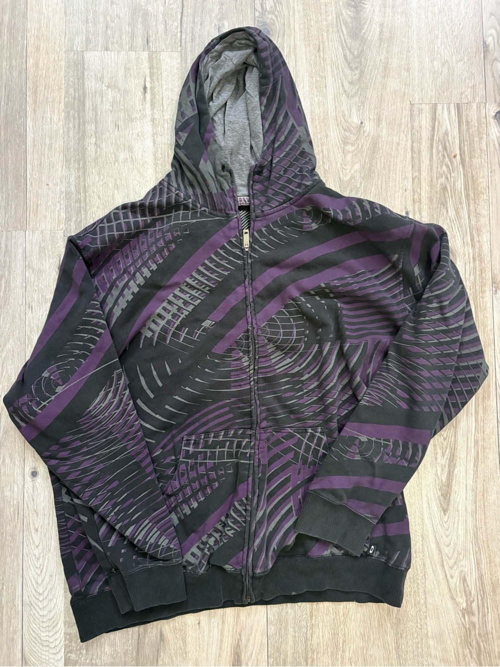 Oakley macronauts full zip hoodie purple and black